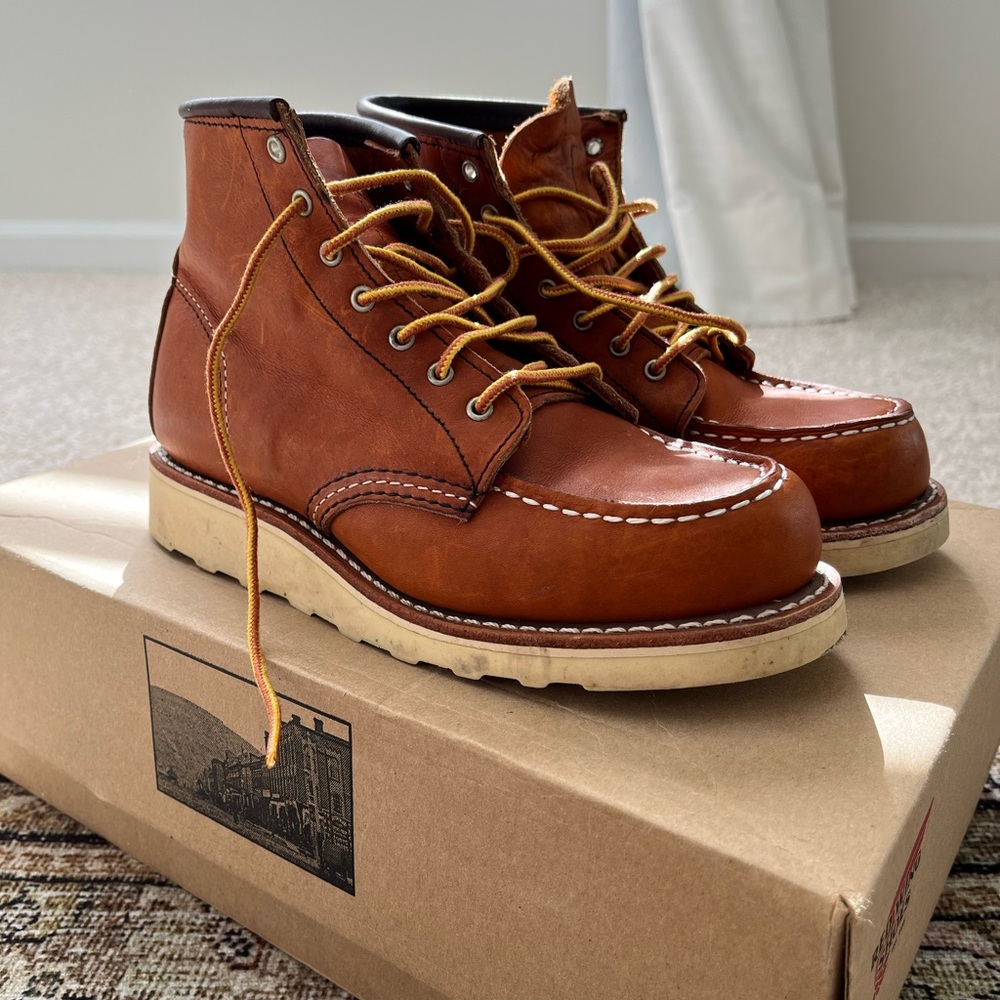 Red Wing® 6-Inch Moc Lace-Up Boots size 6